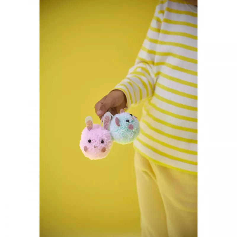 Janod Pom-Pom Creative Craft Kit - 2 Small Animals - Ages 7+
