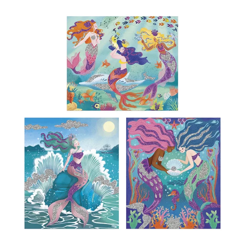 Janod Creative Art Kit Glitter Mermaids 6+