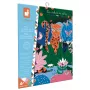 Janod Glow-in-the-Dark Crystal Mosaic Craft Kit - Night Jungle - Creative Activity for Kids 6+