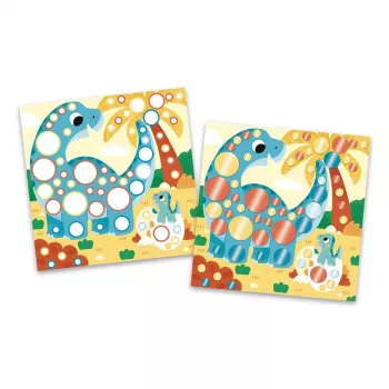 Janod My Arts & Crafts 3+ Creative Sticker Art Kit ar Metāliskiem Apaļiem Uzlīmēm