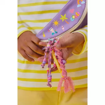 Janod DIY Bag Charm Creative Kit atslēgu piekariņu izgatavošanai, filca rokdarbu komplekts, 7+ gadiem