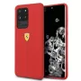 Ferrari Hardcase FESSIHCS69RE Silicone Back Cover for Samsung Galaxy S20 Ultra - Red