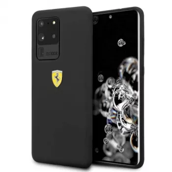 Ferrari Hardcase FESSIHCS69BK Silikona maciņš Samsung Galaxy S20 Ultra - Melns