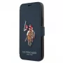 U.S. POLO ASSN. USFLBKP12MPUGFLNV Book Case iPhone 12/12 Pro 6,1 coll Navy Polo Embroidery Collection