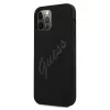 Guess Script Vintage Hard Case Apple iPhone 12 Pro Max 6,7 inch Melns