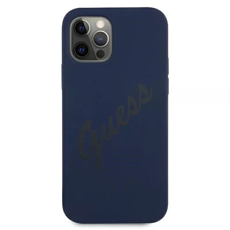 Guess Script Vintage Hard Case Apple iPhone 12 / iPhone 12 Pro 6,1 collu Zils