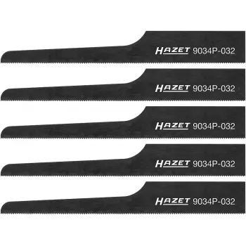 HAZET 9034P-032/5 Finzāģa asmeņu komplekts 5 gab., bimetalis, T veida kāts, progresīvais zobs, 100 mm