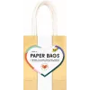 Folia Paper Gift Bags Gold Glossy Small 10-Pack