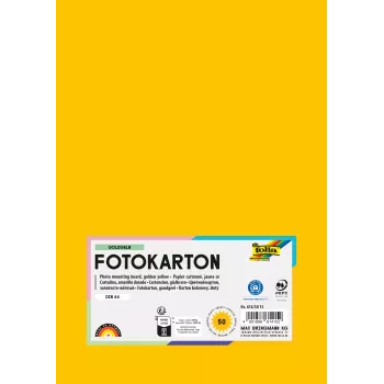 Folia 614/50 15 Kartons A4 Zelt-dzeltens 300 g/m² 50 loksnes