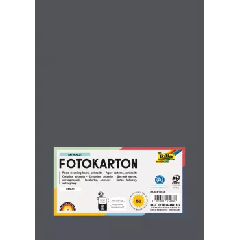 Folia 614/50 88 - Antracīts - Viendabīgs - A4 (210 x 297 mm) - 300 g/m² - 50 loksnes - Vācija