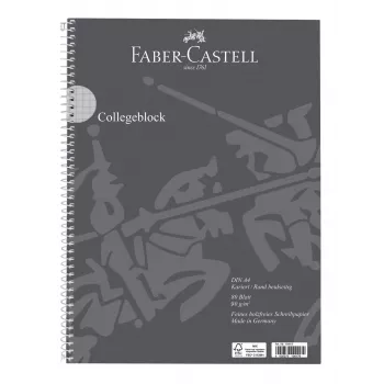 Faber-Castell College Block ar rūtiņām DIN A4 ar malu