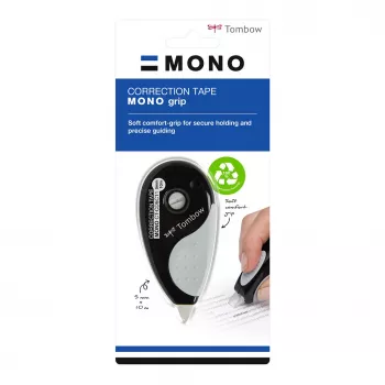 Tombow korekcijas lentes rullītis Grip CT-CD5C11 5mm x 10m Melns/Balts