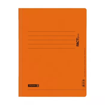 BRUNNEN FACT!plus Quick File Folder Cardboard Orange DIN A4