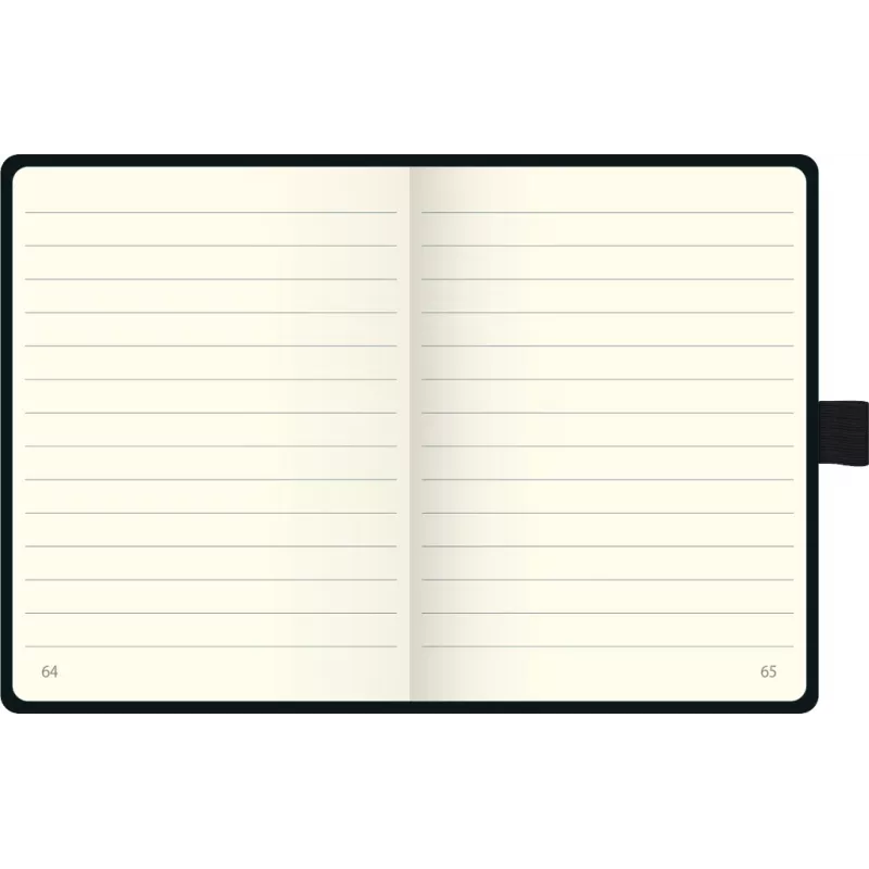 BRUNNEN KOMPAGNON Notebook A6 Lined - 96 Sheets, Hardcover, Black