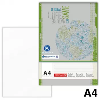 BRUNNEN Malblock Recycling DIN A4