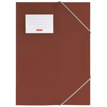 BRUNNEN FACT!pp Document Folder DIN A4 Brown Transparent