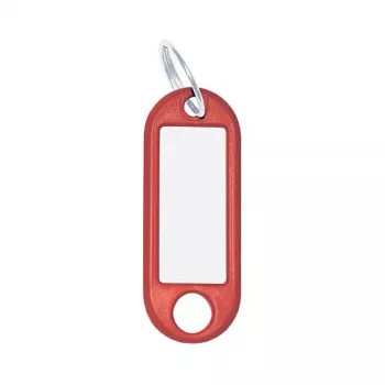 WEDO Atslēgu gredzens ar birku 18 mm sarkans plastmasas 262 101802