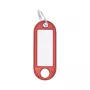 WEDO Atslēgu gredzens ar birku 18 mm sarkans plastmasas 262 101802