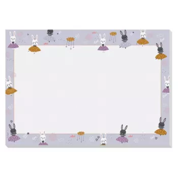 SIGEL Desk Pad Bunny Ballerinas Lilac Paper 30 Sheets