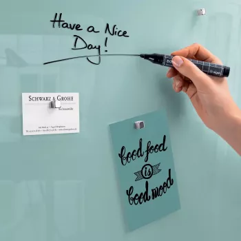 SIGEL Artverum Glass Magnetic Board Aquamarine 30x30 cm GL133