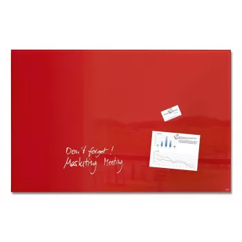 SIGEL GL142 Artverum Magnetic Glass Board 1000 x 650 mm, Super White, Frameless
