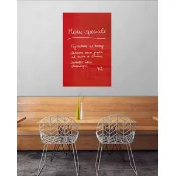 SIGEL GL142 Artverum Magnetic Glass Board 1000 x 650 mm, Super White, Frameless