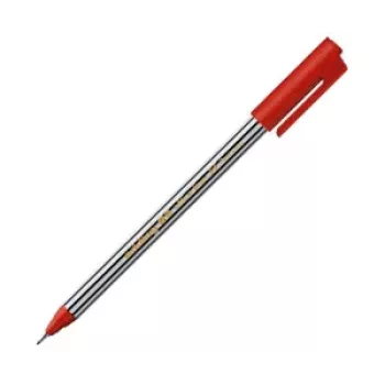 EDDING 89 Fineliner pildspalva sarkana 0,5 mm apaļš gals ūdens bāzes tinti plastmasas korpuss