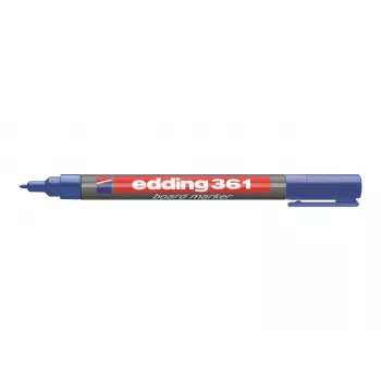 EDDING 361 Tāfeles marķieris zils - sausās dzēšanas, slīpais gals 1-5 mm, zema smarža, uzpildāms