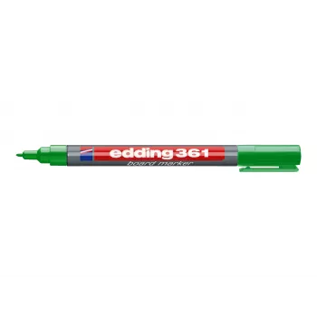 EDDING 361 Tāfeles marķieris zaļš - Bullet nibli - Sausi dzēšams - Uzpildāms