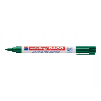 EDDING 8400 CD/DVD/BD Permanent Marker - Black - 0.5-1 mm Bullet Tip