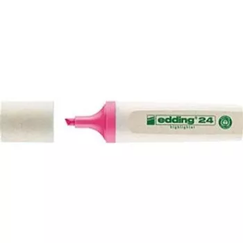 EDDING EcoLine 24 Highlighter - Rozā - 10 gab. - 2-5 mm Ķīļveida uzgalis - Ūdens bāzes tinte - 90% pārstrādāta plastmasa