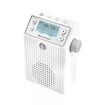 Soundmaster DAB60WE Kontaktligzdas radio DAB+, FM, Bluetooth, USB brīvroku funkcija, šļakatizturīgs, balts