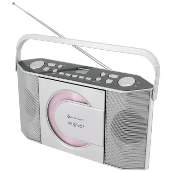 Soundmaster RCD1755SI Pārnēsājams CD radio ar FM uztvērēju, Sudraba