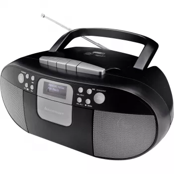 Soundmaster SCD7800SW DAB+ FM CD kasešu radio ar modinātāja funkciju, melns