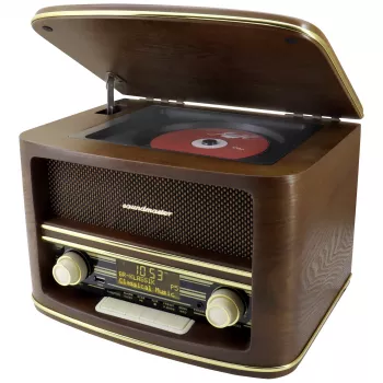 Soundmaster NR961 Galda radio DAB+, FM, AUX, USB, CD, Bluetooth, tālvadības pults, brūns