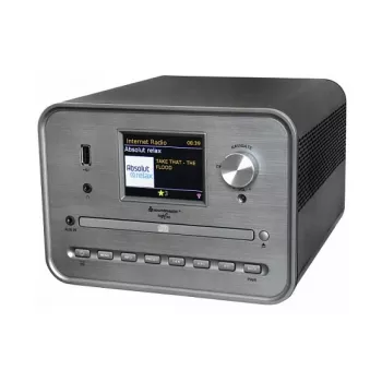 Soundmaster ICD1050SW interneta radio ar WiFi, DAB+, FM, CD, MP3, USB, Bluetooth, APP — stereo, melns