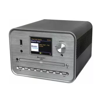Soundmaster ICD1050SW interneta radio ar WiFi, DAB+, FM, CD, MP3, USB, Bluetooth, APP — stereo, melns
