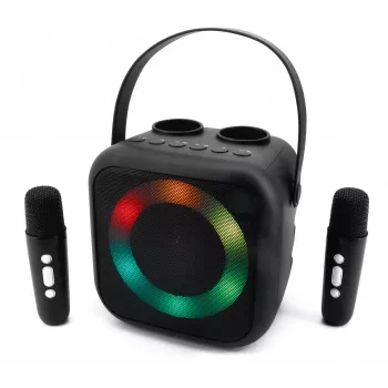 Soundmaster BT2024SW Bluetooth skaļrunis, disko gaismas, 2 mikrofoni, melna