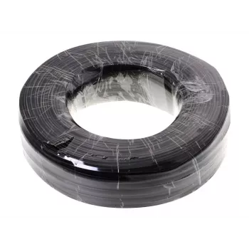 Helos Telephone Cable - 100 m - Flat - Black