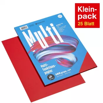 Staufen Multifunction Paper A4 Red 160g 25 Sheets/Pack
