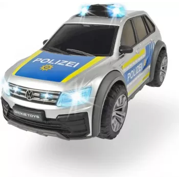 Dickie VW Tiguan R-Line Policijas Auto 1:18 Mēroga Rotaļlieta Daudzkrāsains