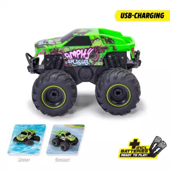 Dickie RC Amphy Splasher, RTR 2,4 GHz amfībijas RC transportlīdzeklis