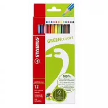 STABILO GREENcolors krāsainie zīmuļi - Daudzkrāsaini - 12 gab.