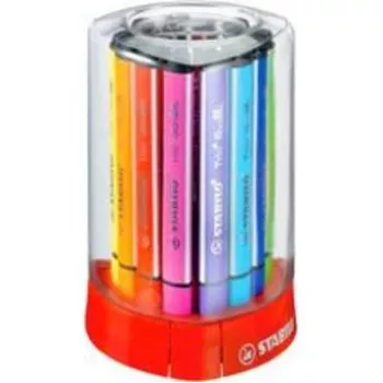 STABILO Trio Scribbi Fibre-Tip Pens - 2 mm - 12 Pack - Assorted Colours