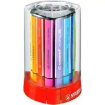 STABILO Trio Scribbi Fibre-Tip Pens - 2 mm - 12 Pack - Assorted Colours