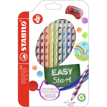 STABILO EASYcolors Krāsainie Zīmuļi - 12 gab.