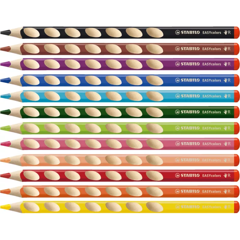 STABILO EASYcolors Krāsainie Zīmuļi - 12 gab.