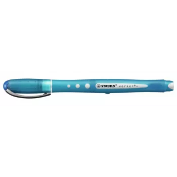STABILO Worker Rollerball Pildspalva - Daudzkrāsaina - Zila Tinte - 0,5 mm - 10 iepakojums