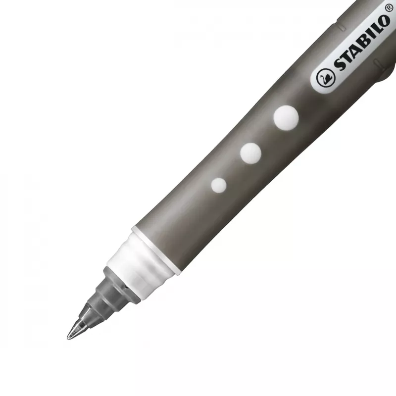 STABILO Worker Rollerball Pen Set - 4 Assorted Colors - 0,5 mm - Black, Blue, Red, Green
