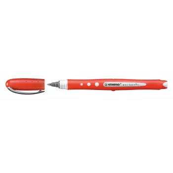 STABILO worker colorful Rollerball Pildspalva - Sarkana - 0,5 mm - Abpusēja - 10 Iepakojums